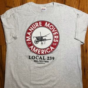 Manure Mover of America VTG 2000 T Shirt Hanes XL